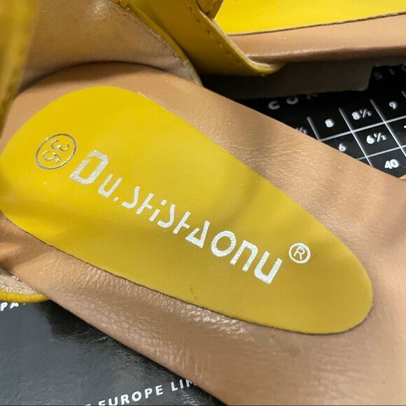 Strappy Summer Gladiator Sandals Yellow - US 5.5 - Picture 4 of 11